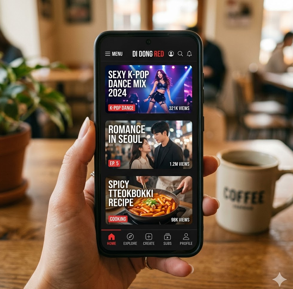  모바일 화면 캡처, 한국 영상 썸네일